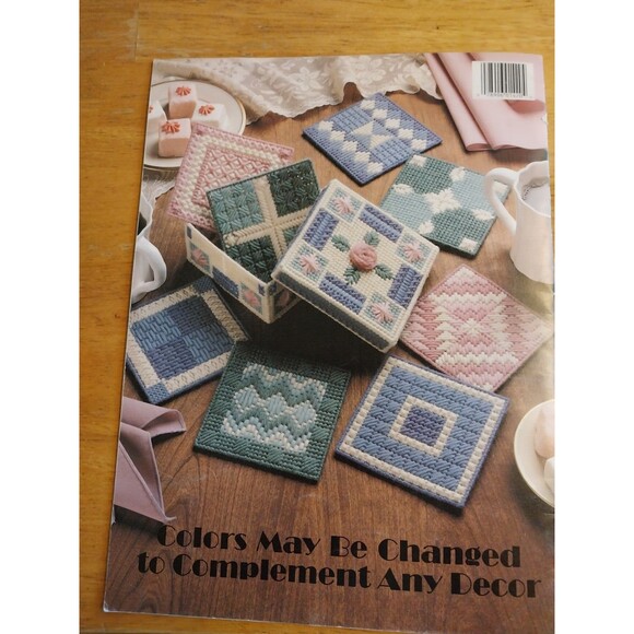 Plastic Canvas Teach Yourself  Leisure Arts Craft Leaflet Booklet Vintage 1420 - Picture 2 of 2